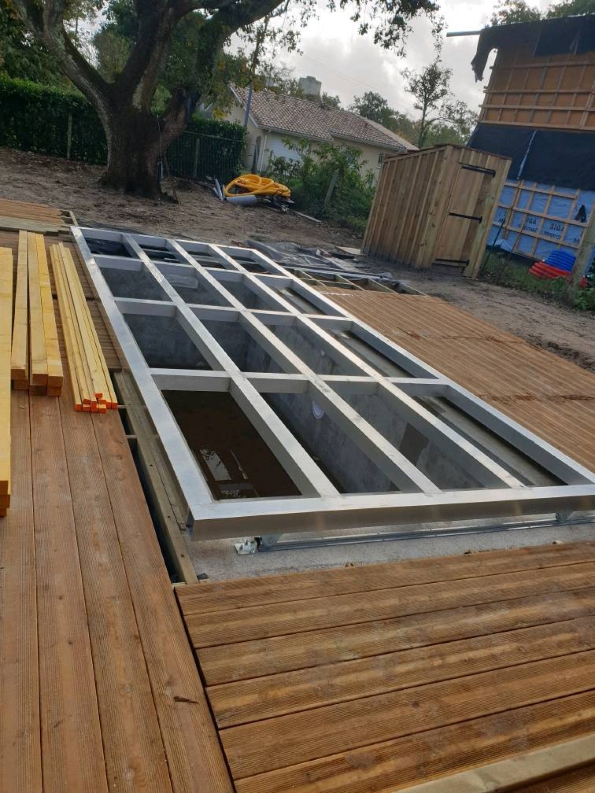 Volet de piscine sur mesure en aluminimum bassin d'Arcachon 