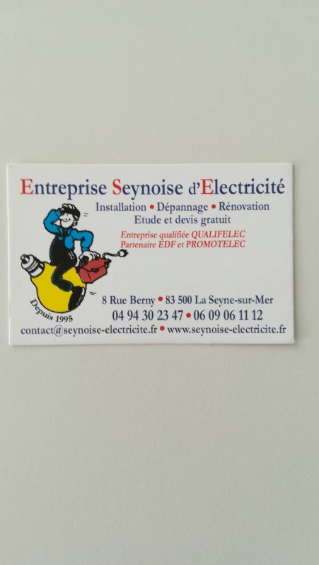 installation dépannage et rénovation en électricité la Seyne-sur-Mer 83500 dans le Var entreprise seynoise d'électricité